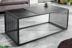 Design Couchtisch ARCHITECTURE 100cm graphit Rauchglas Metall