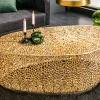 Design Couchtisch LEAF 130cm gold Metall-Aluminium-Legierung handmade