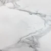 Design Couchtisch MARVELOUS 70cm weiß Marmor Keramik schwarzes Metall