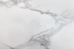 Design Couchtisch MARVELOUS 70cm weiß Marmor Keramik schwarzes Metall