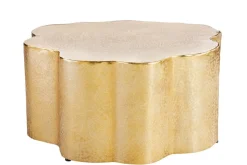 Design Couchtisch ORGANIC ORIENT 75cm gold Handarbeit