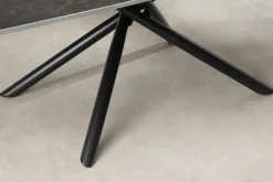 Design Couchtisch OSAKA 110cm anthrazit Keramik schwarz Metall mit Sterngestell