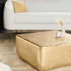 Design Couchtisch UNIT 70cm gold Metall Hammerschlag handmade