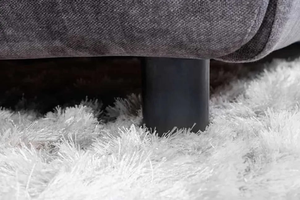 Design Doppelbett MILANO 180x200cm grau Vogue Velours Samt Kingsize Polsterbett