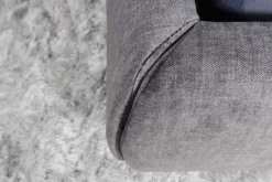 Design Doppelbett MILANO 180x200cm grau Vogue Velours Samt Kingsize Polsterbett