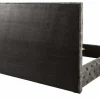 Design Doppelbett PARIS 180x200cm grau Samt Chesterfield