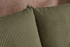 Design Ecksofa ATMOSPHERE XL 245cm grün Cord Federkern inkl. Kissen