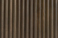 Design Esstisch GRAND 200cm dunkelbraun Mangoholz Bootsform mit Sockel