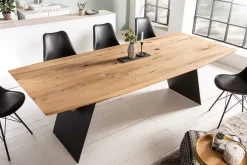 Design Esstisch GRAND OAK 240cm natur Wildeiche Massivholz