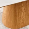 Design Esstisch UNIQUE 200cm weiß Eiche Keramik Marmor Säulenfuß
