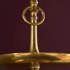 Design Etagere ORIENT 65cm gold im Wild Hammerschlag mit drei Etagen