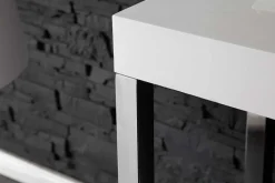 Design Konsole WHITE DESK 120cm weiß Hochglanz Bürotisch