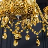 Design Kronleuchter CRYSTAL XL 80cm gold 15-armig Lüster Kristall-Lampe