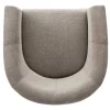 Design Lounge Sessel HEMINGWAY taupe Strukturstoff mit Armlehnen Cocktailsessel