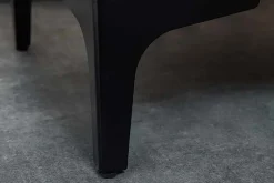 Design Nachttisch BOUTIQUE 50cm dunkelgrau Samt zwei Schubladen