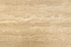Design Nachttisch SAVOY 50cm grau beige greige Keramik Travertin Beistelltisch