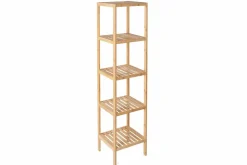 Design Regal LAGOON SPA 145cm Bambusholz vier Fächer Badregal