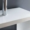Design Regal SNAKE 165cm weiß Bücherregal Hochglanz mit fünf Böden