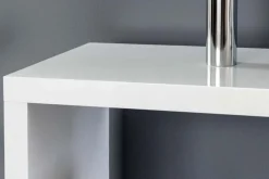 Design Regal SNAKE 165cm weiß Bücherregal Hochglanz mit fünf Böden