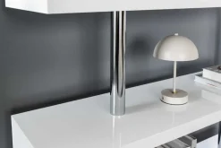 Design Regal SNAKE 165cm weiß Bücherregal Hochglanz mit fünf Böden