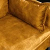 Design Schlafsofa APARTMENT 215cm senfgelb Samt 3-Sitzer Couch inkl. Bettkasten