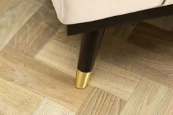 Design Schlafsofa PETIT BEAUTÉ 180cm champagner beige Samt 3-Sitzer