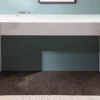 Design Schreibtisch FAST TRADE 120cm weiß Hochglanz Bürotisch