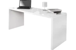Design Schreibtisch FAST TRADE 160cm weiß Hochglanz Computertisch