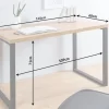 Design Schreibtisch OAK DESK 120cm Eiche Vintage Metallgestell schwarz
