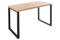 Design Schreibtisch OAK DESK 120cm Eiche Vintage Metallgestell schwarz