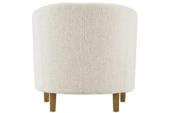 Design Sessel HEMINGWAY beige Bouclé Tweed Soft mit Armlehnen Cocktailsessel