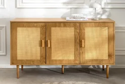 Design Sideboard VIENNA 120cm natur Wiener Geflecht Kommode