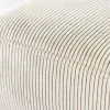 Design Sitzbank BOUTIQUE 100cm beige Cord schwarze Metallbeine Polsterbank