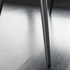 Design Sitzbank BOUTIQUE 100cm grau Strukturstoff schwarze Metallbeine