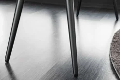 Design Sitzbank BOUTIQUE 100cm grün Cord schwarze Metallbeine