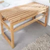 Design Sitzbank LAGOON SPA 75cm Bambusholz Badezimmerbank
