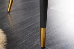 Design Sitzbank PARIS 160cm senfgelb Samt Retro Rückenlehne