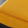 Design Sitzbank PETIT BEAUTÉ 80cm senfgelb Cord schwarzes Gestell