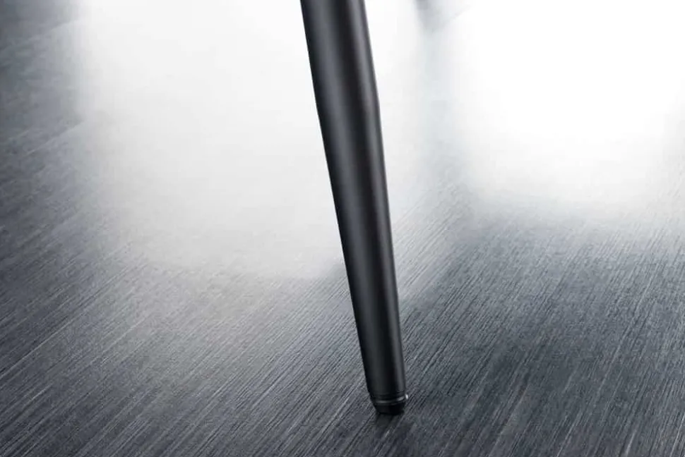 Design Sitzbank TURIN 160cm senfgelb Samt schwarz Metallbeine Armlehne