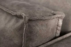 Design 3-Sitzer Sofa BOSSA NOVA 260cm antik dunkelgrau Microfaser Couch Wohnzimmer