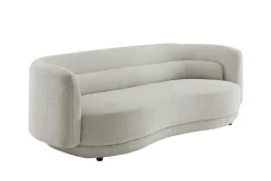 Design Sofa GATSBY 230cm greige Chenille Federkern 3-Sitzer Couch Rundum-Bezug