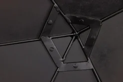 Design Spiegel DIAMOND 65cm schwarz Metall handmade