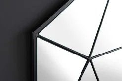 Design Spiegel DIAMOND 65cm schwarz Metall handmade