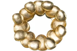 Design Spiegel VARIATION L 73cm gold aus Metall Handarbeit