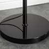 Design Stehlampe LEVELS 163cm schwarz grau mit 3 Leinenschirmen