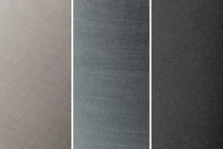 Design Stehlampe LEVELS 176cm schwarz grau mit 5 Leinenschirmen
