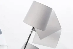 Design Stehlampe LEVELS 176cm schwarz grau mit 5 Leinenschirmen