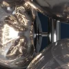 Design Stehlampe LIQUID DIAMOND 170cm smoke Glas Stahl sieben Schirme Kugelleuchte