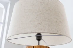 Design Stehlampe ROOTS 160cm Treibholz Leinenschirm beige handmade