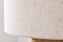 Design Stehlampe ROOTS 160cm Treibholz Leinenschirm beige handmade